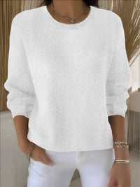 Women's Soft Knit Jumper – Everyday Layering – White