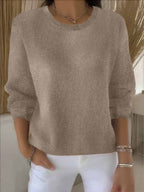 Women's Soft Knit Jumper – Everyday Layering – Khaki