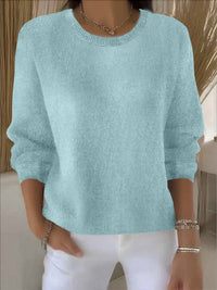 Women's Soft Knit Jumper – Everyday Layering – Light Green