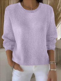 Women's Soft Knit Jumper – Everyday Layering – Light Purple