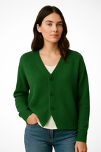Women's Spring Button Front Cardigan - Lightweight Layering for Everyday Wear