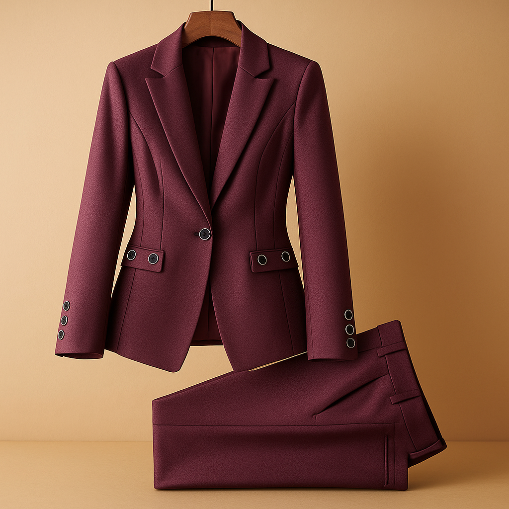 Women's Tailored Blazer and Pants Set | Professional Office Attire | Available in Multiple Sizes