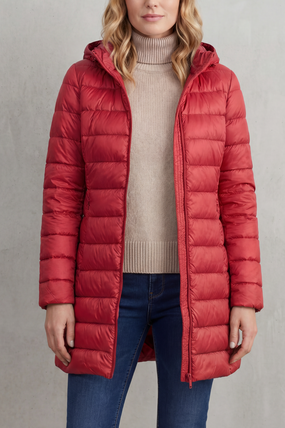 Women's Ultra-Lightweight Hooded Down Jacket – Hot Pink