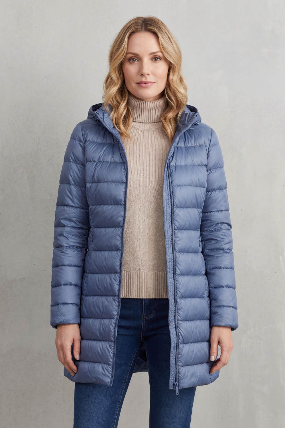 Women's Ultra-Lightweight Hooded Down Jacket
