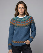 Women's Vintage Icelandic Knit Jumper – Casual, Gift