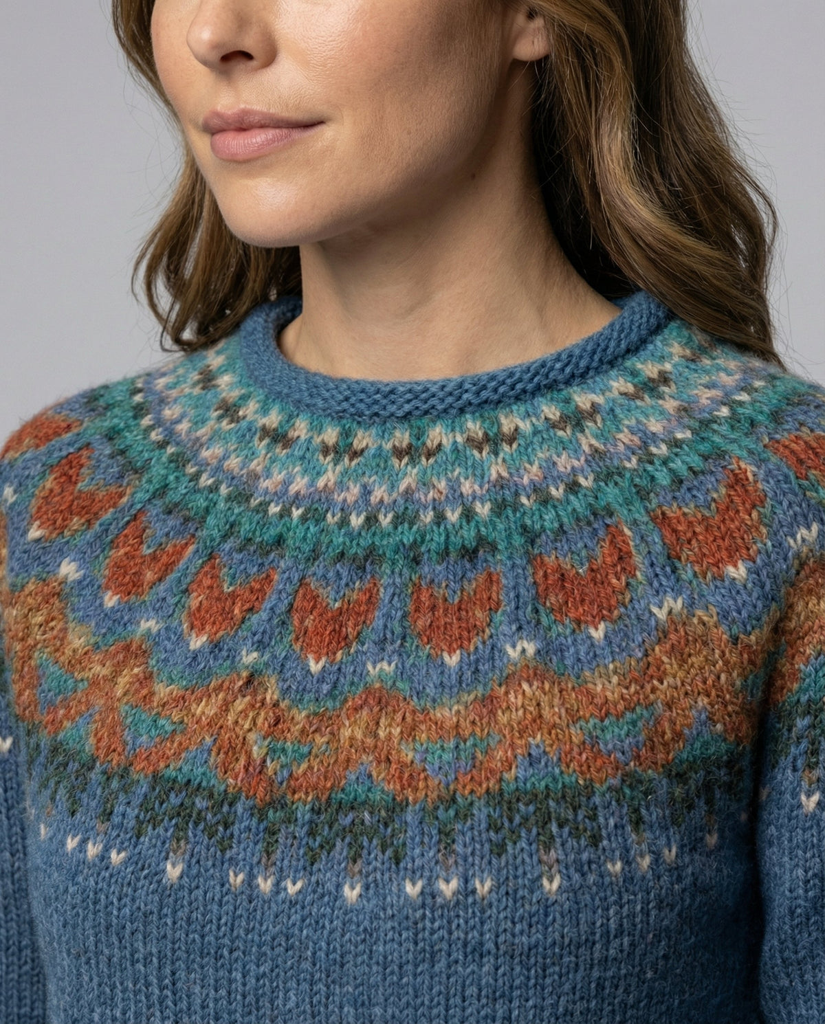 Women's Vintage Icelandic Knit Jumper – Casual, Gift