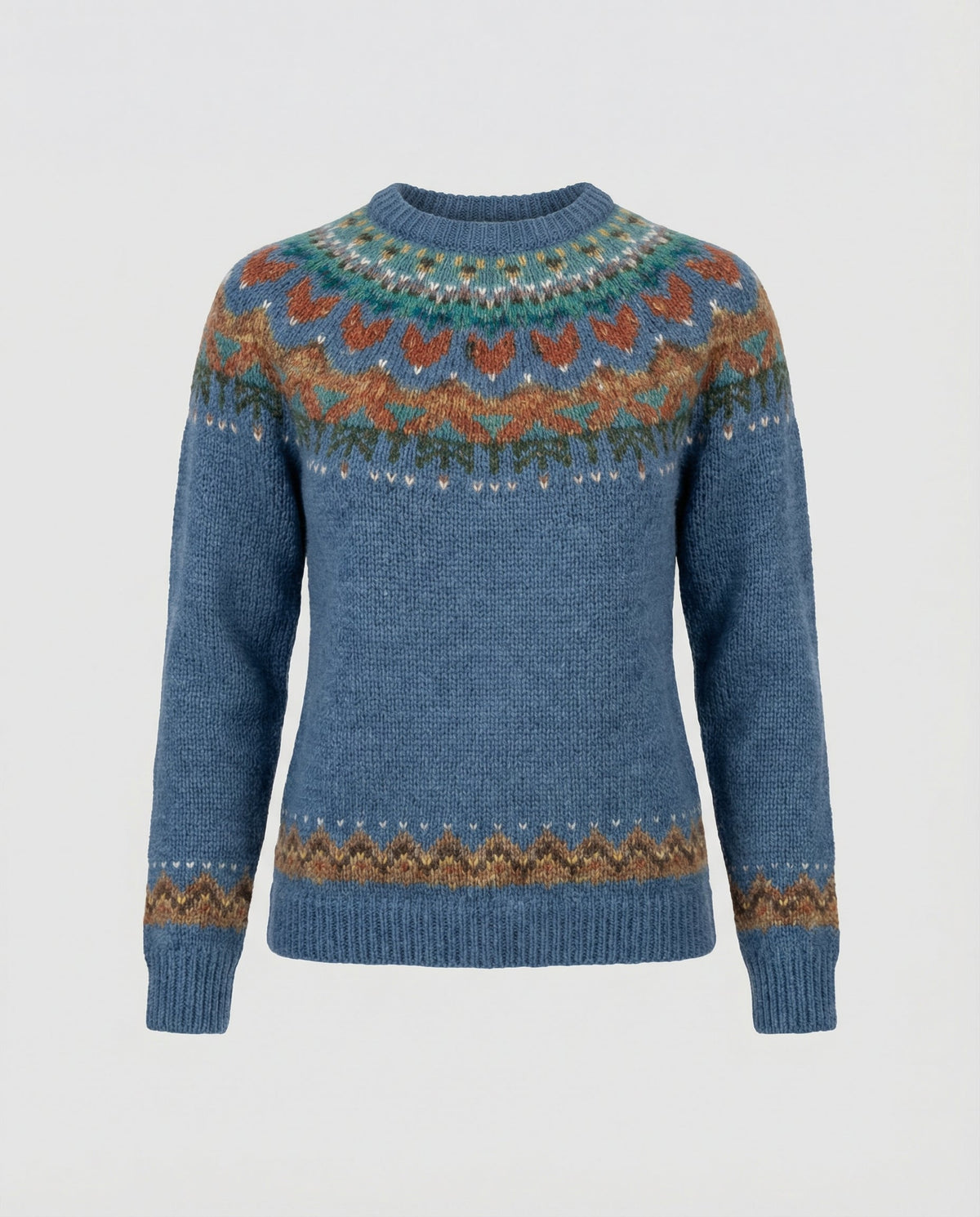 Women's Vintage Icelandic Knit Jumper – Casual, Gift