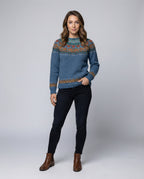 Women's Vintage Icelandic Knit Jumper – Casual, Gift