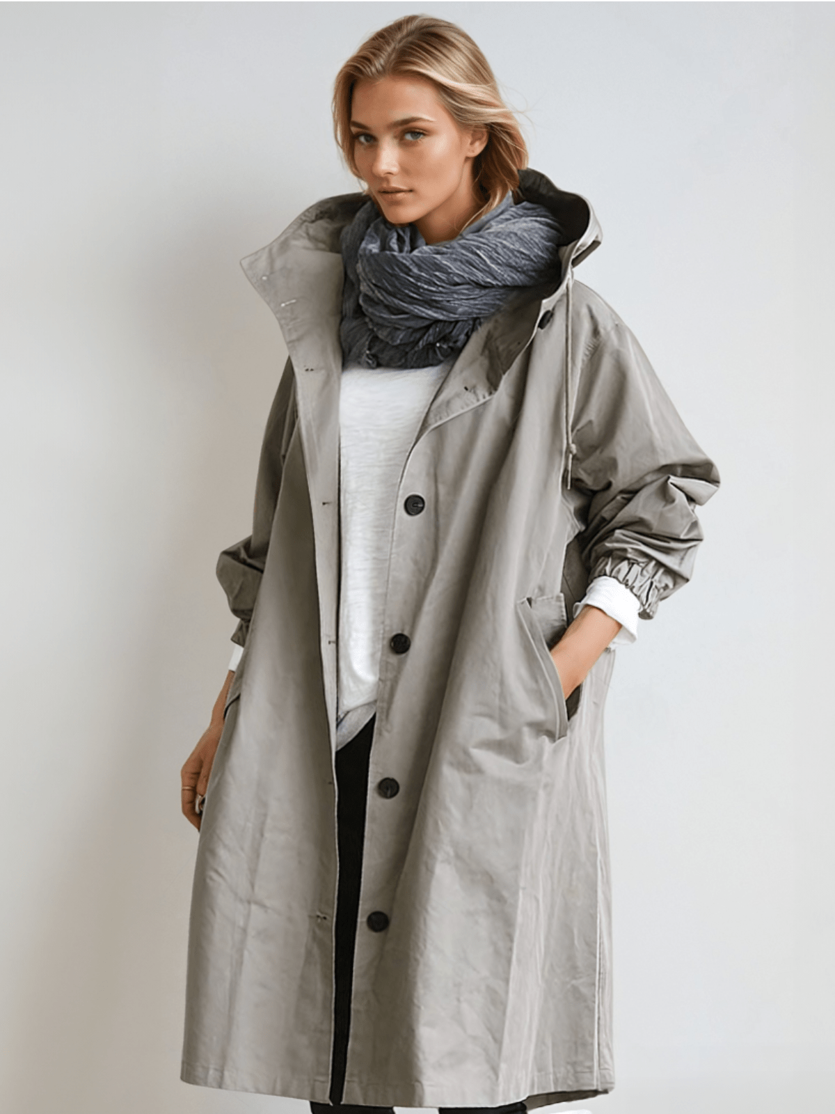 Women's Water-Repellent Trench Coat – Casual, Office