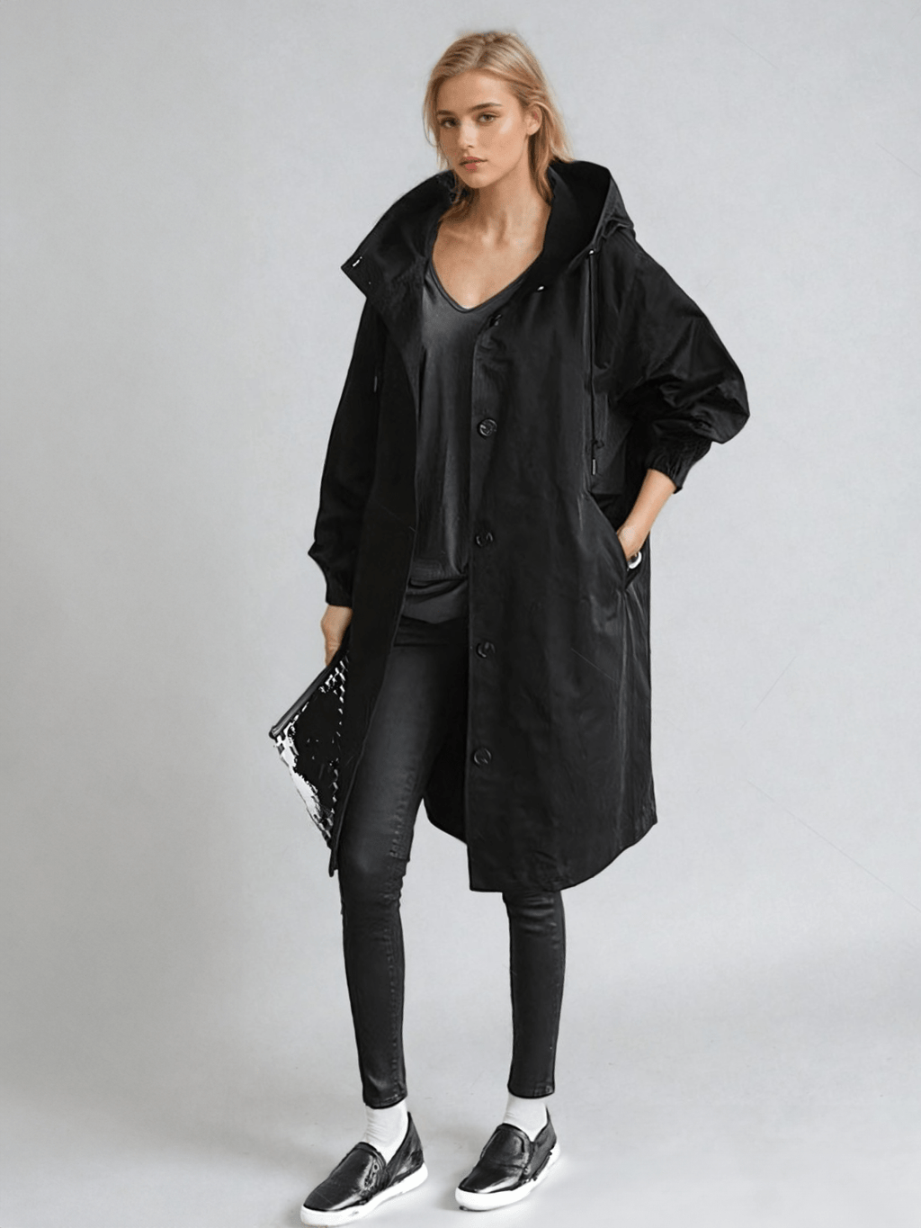 Women's Water-Repellent Trench Coat – Casual, Office