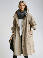 Women's Water-Repellent Trench Coat – Casual, Office