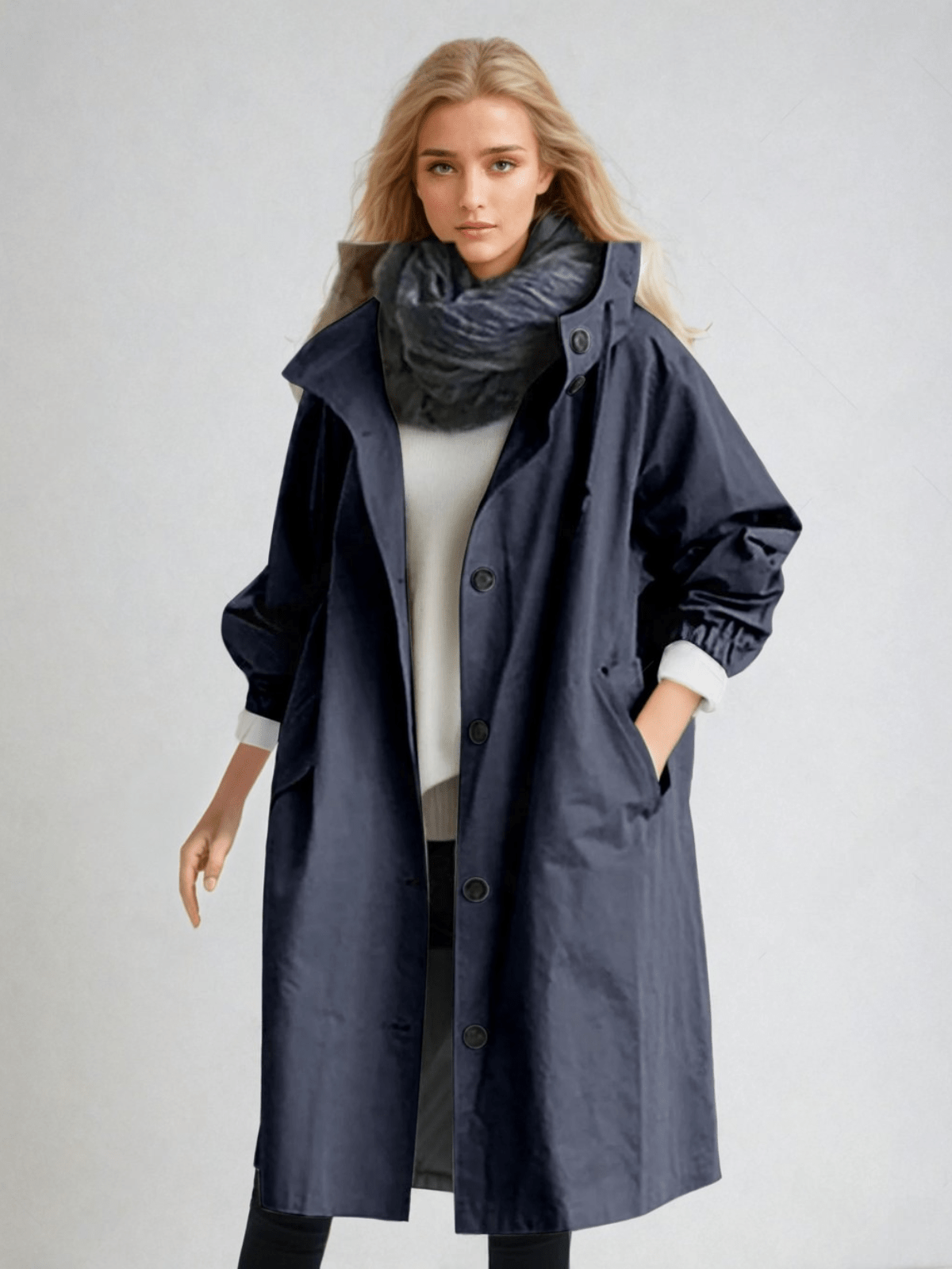 Women's Water-Repellent Trench Coat – Casual, Office