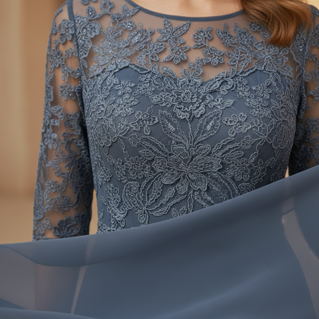 Women's White Chiffon Midi Dress - Elegant Casual Wear for Special Occasions