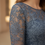 Women's White Chiffon Midi Dress - Elegant Casual Wear for Special Occasions