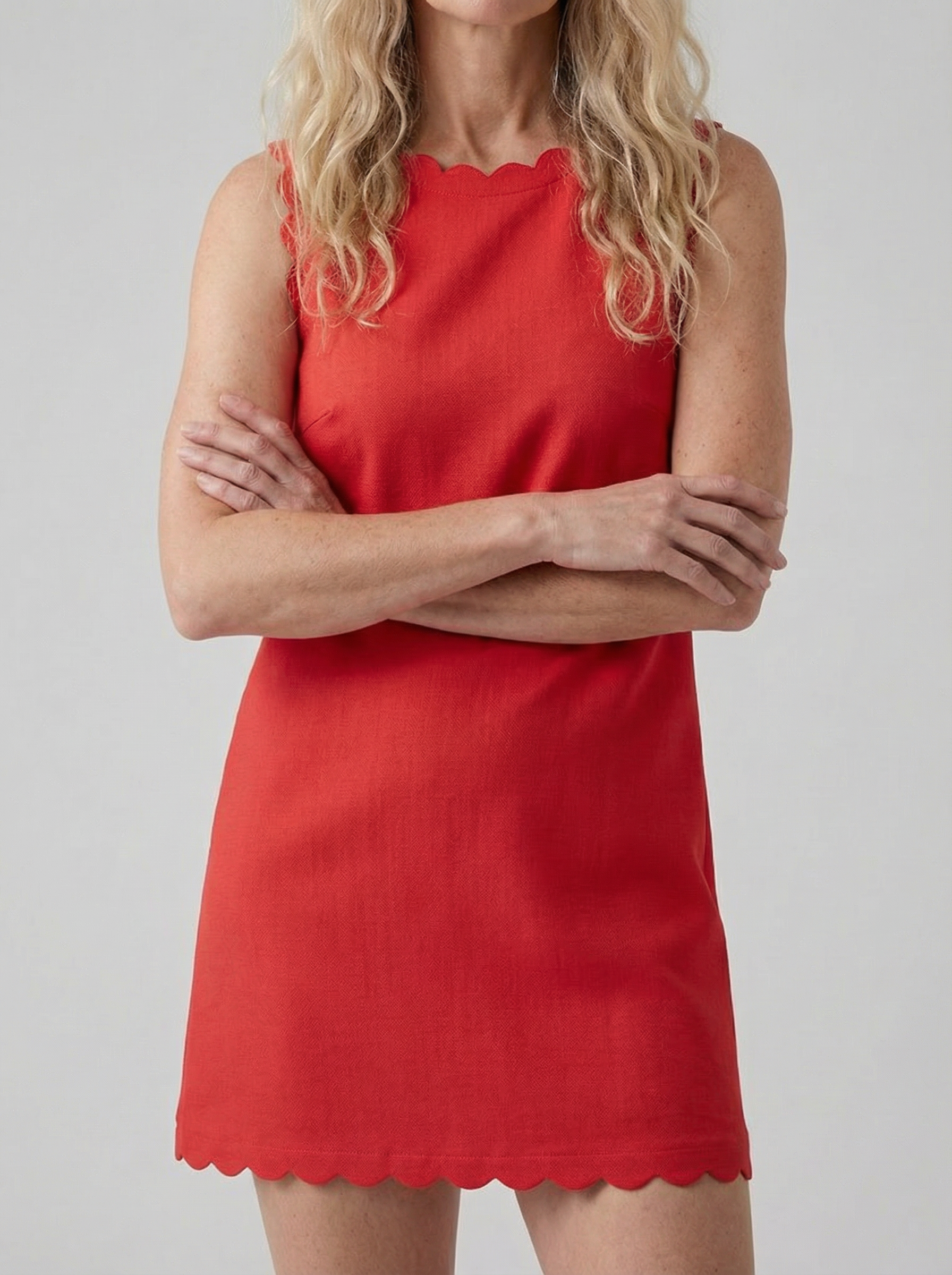 Women's White Linen Mini Dress - Casual Summer Style for Everyday Wear