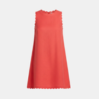 Women's White Linen Mini Dress - Casual Summer Style for Everyday Wear