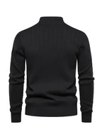 Men's Quarter-Zip Stand Collar Jumper