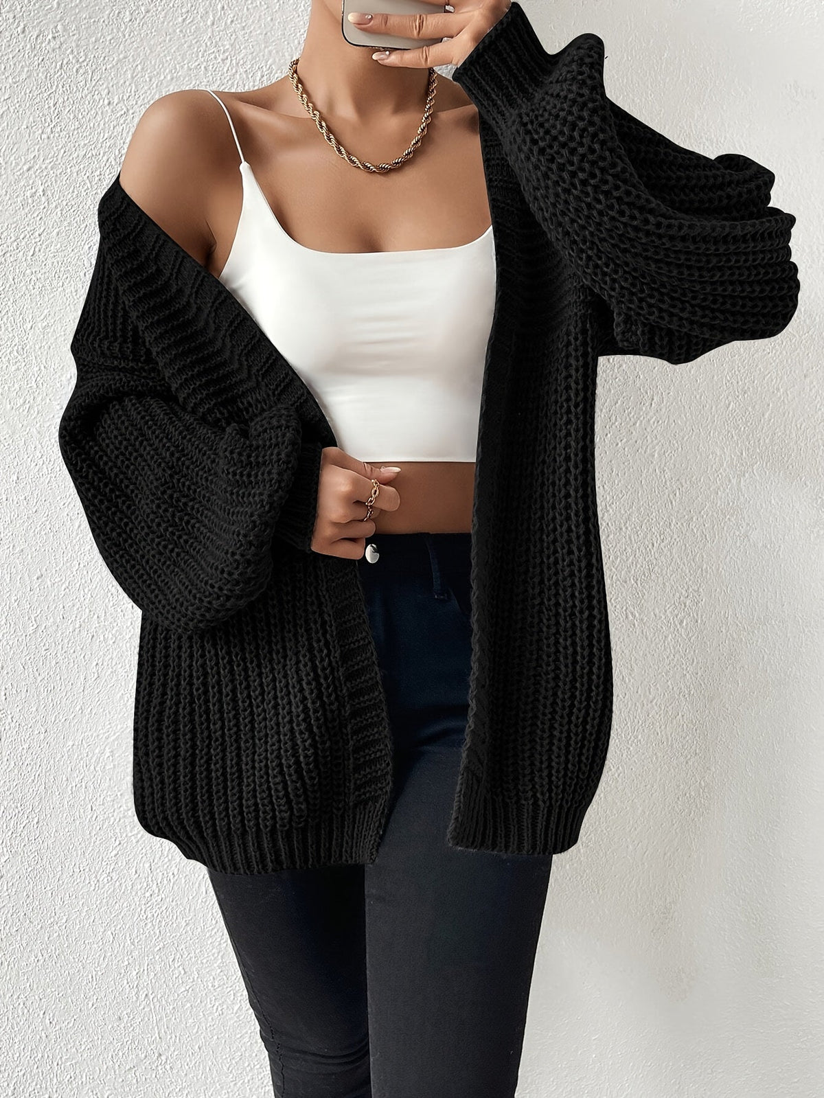 Chunky-Knit Cardigan | Relaxed Fit – Casual Wear, Layering
