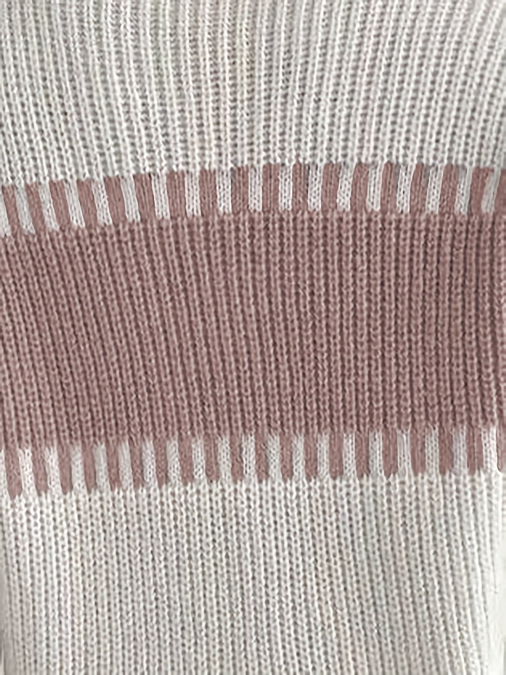 Colour-Block Striped Sweater – Casual Wear, Everyday Style
