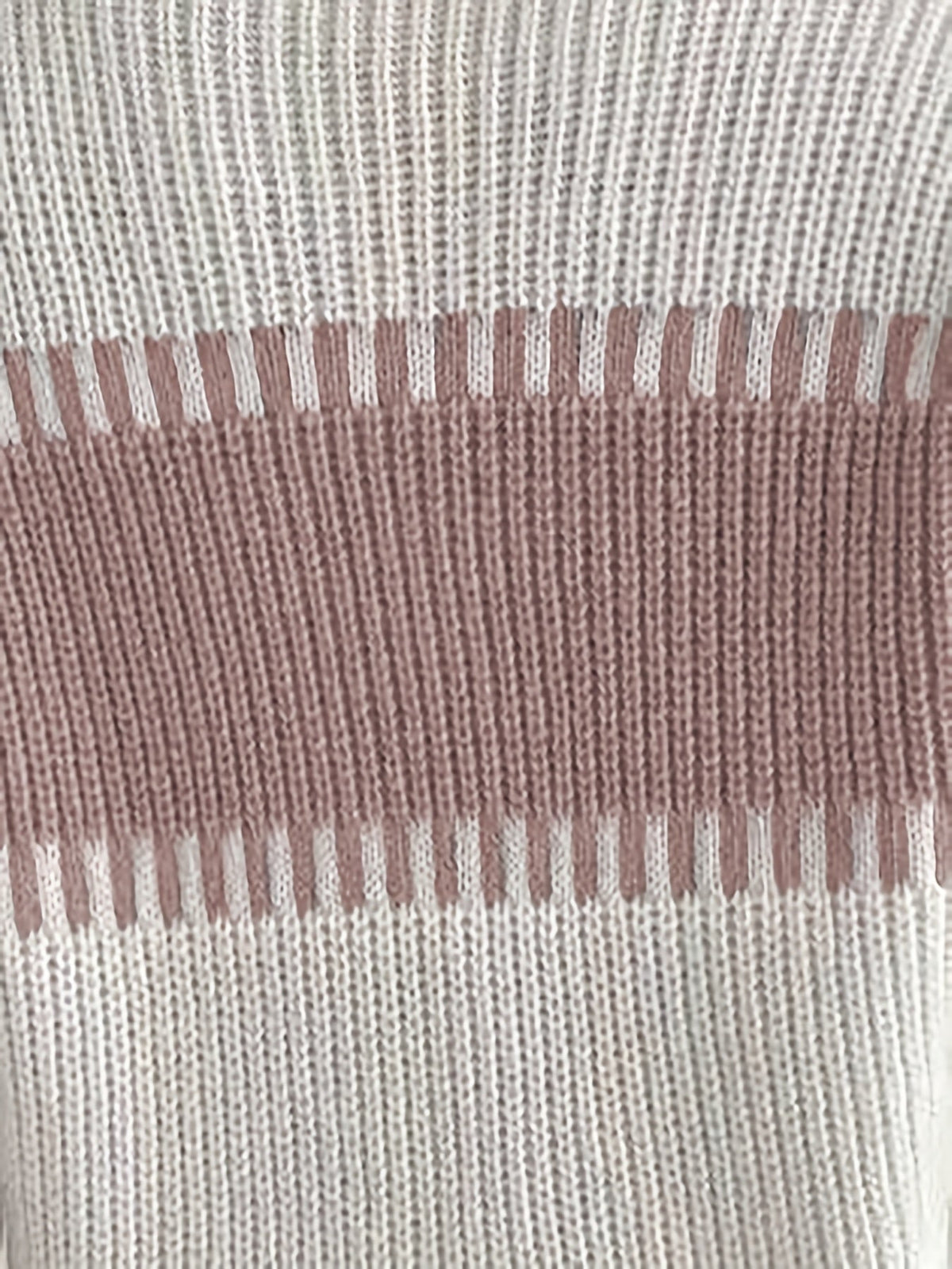 Colour-Block Striped Sweater – Casual Wear, Everyday Style