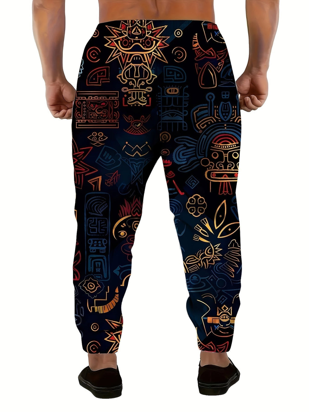 Joggers with Bold Pattern – Casual Wear, Active Lifestyle