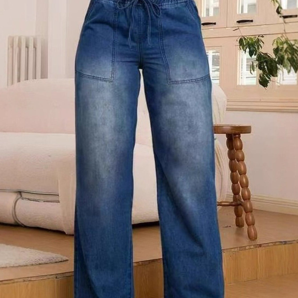 Women's Relaxed Wide-Leg Jeans – Casual Wear, Everyday Comfort