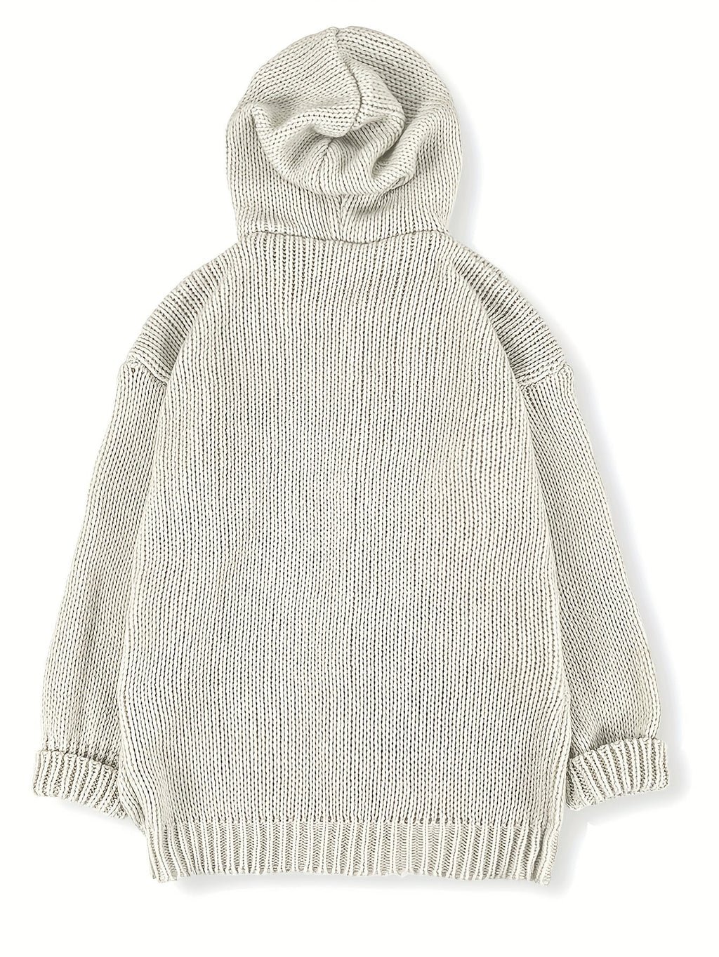 Cozy Hooded Cardigan – Casual Wear, Layering