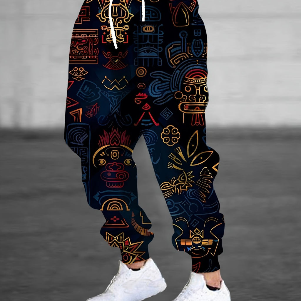 Joggers with Bold Pattern – Casual Wear, Active Lifestyle