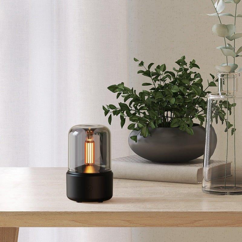 Aroma Diffuser Lamp with Wood Grain Design for Home Decor and Relaxation - Essential Oil Diffuser and Night Light