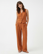 Linen Trouser Set for Women - 100% Natural Fabric - Casual & Comfortable Wear