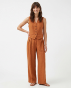 Linen Trouser Set for Women - 100% Natural Fabric - Casual & Comfortable Wear