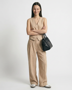 Linen Trouser Set for Women - 100% Natural Fabric - Casual & Comfortable Wear