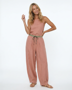 Linen Trousers for Women - Lightweight, Casual Fit, Perfect for Summer Wear