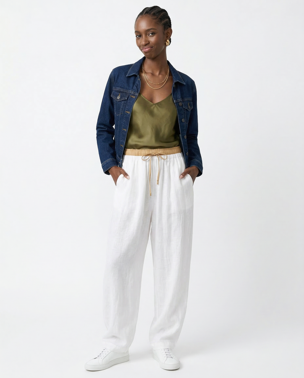 Linen Trousers for Women - Lightweight, Casual Fit, Perfect for Summer Wear