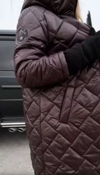 Elegant Quilted Puffer Jacket with Hood – Casual Wear, Winter Fashion