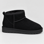 Women’s Suede Ankle Boots with Warm Fur Lining – Winter Fashion, Casual Wear