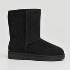 Women’s Winter Suede Mid-Calf Boots with Soft Lining – Casual, Outdoor