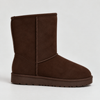Women’s Winter Suede Mid-Calf Boots with Soft Lining – Casual, Outdoor