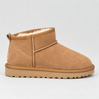 Women’s Suede Ankle Boots with Warm Fur Lining – Winter Fashion, Casual Wear
