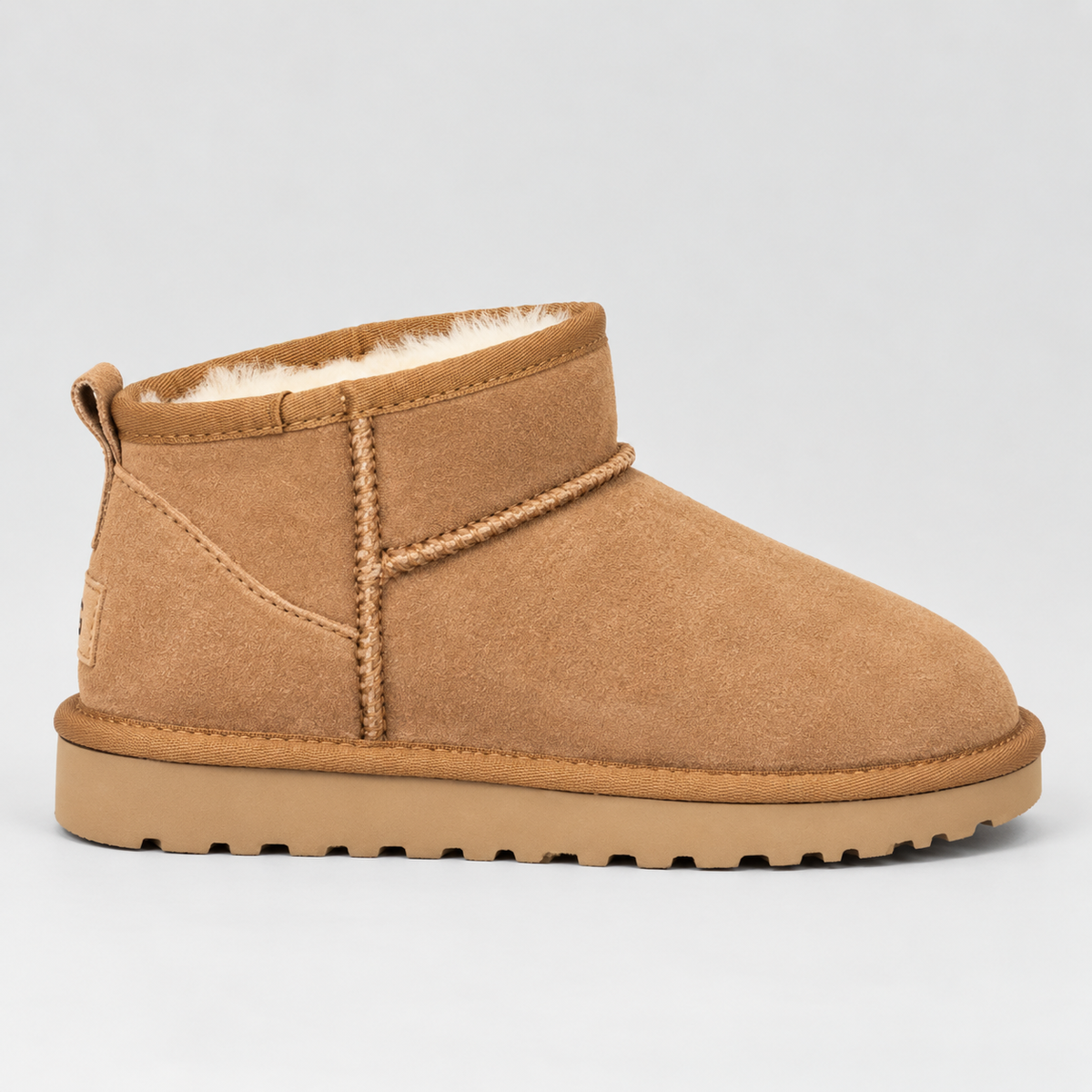 Women’s Suede Ankle Boots with Warm Fur Lining – Winter Fashion, Casual Wear