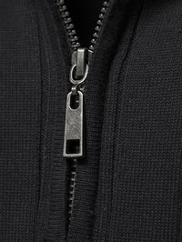 Men's Quarter-Zip Stand Collar Jumper