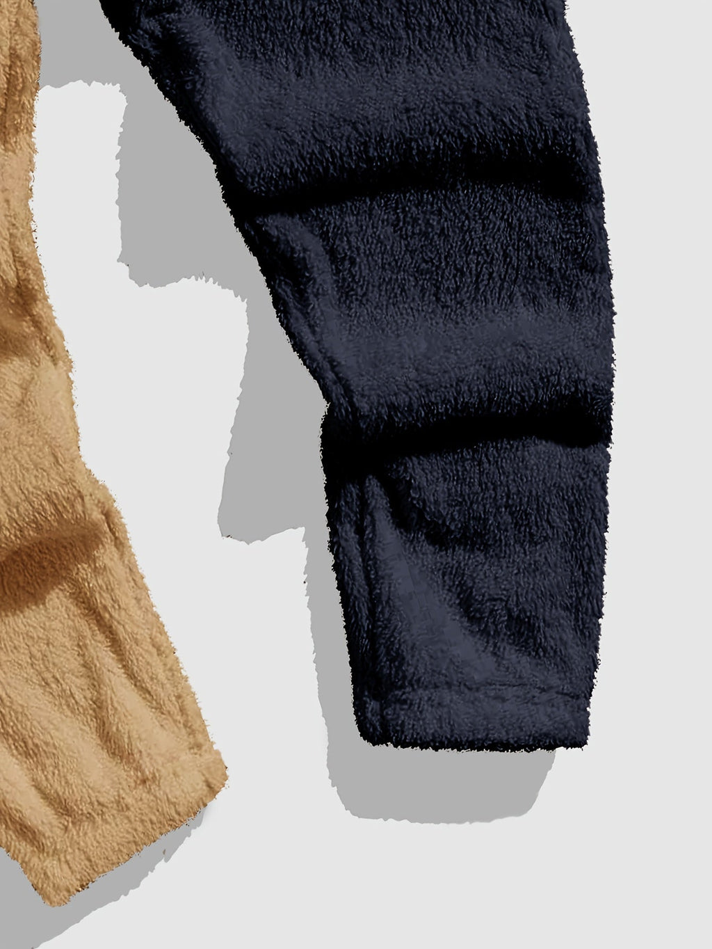 Cozy Color-Block Two-Piece Set – Casual Wear, Comfortable Style
