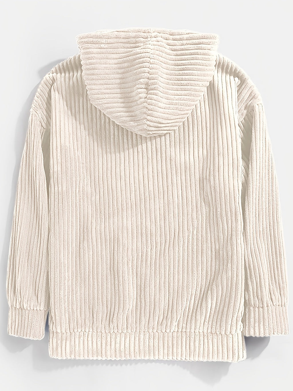 Ribbed Pullover Hoodie – Casual Wear, Everyday Comfort