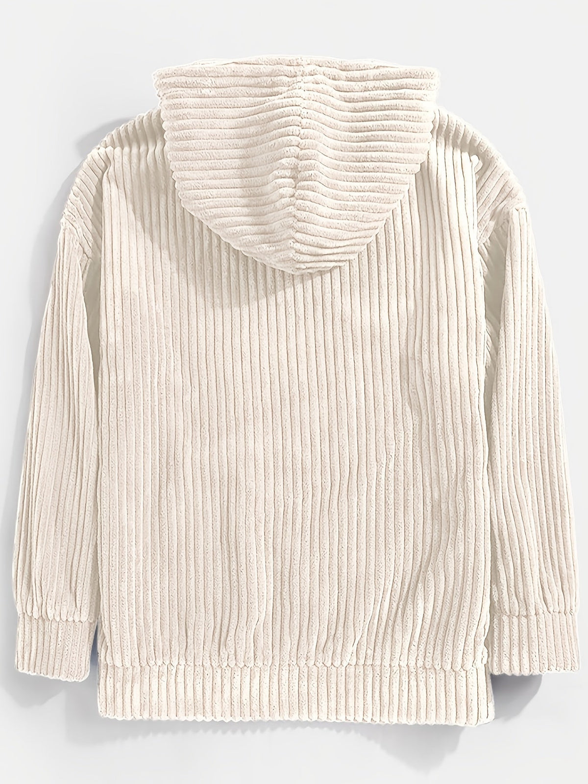 Ribbed Pullover Hoodie – Casual Wear, Everyday Comfort