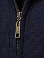 Men's Quarter-Zip Stand Collar Jumper