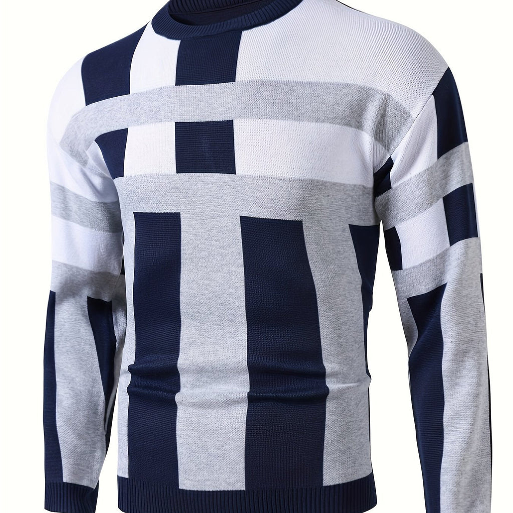 Modern Colorblock Sweater – Casual Wear, Stylish Layering