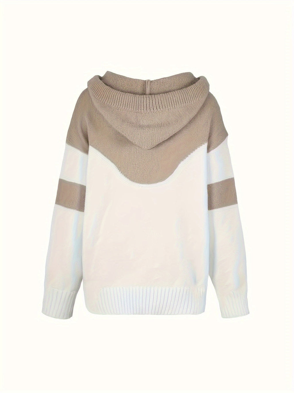 Color-Block Hooded Pullover – Casual Wear, Everyday Comfort