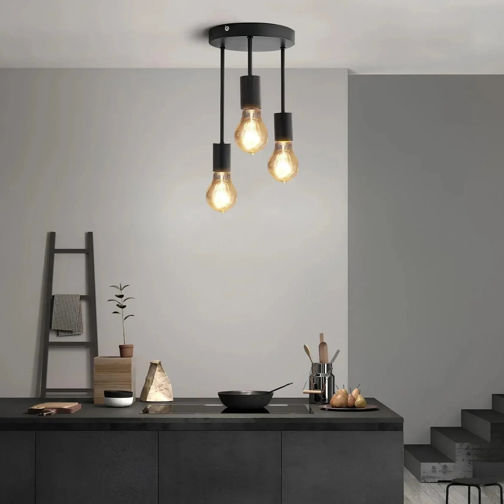 Ceiling Lamp - Vintage Metal Design for Living Room, Dining Room, or Bedroom Lighting