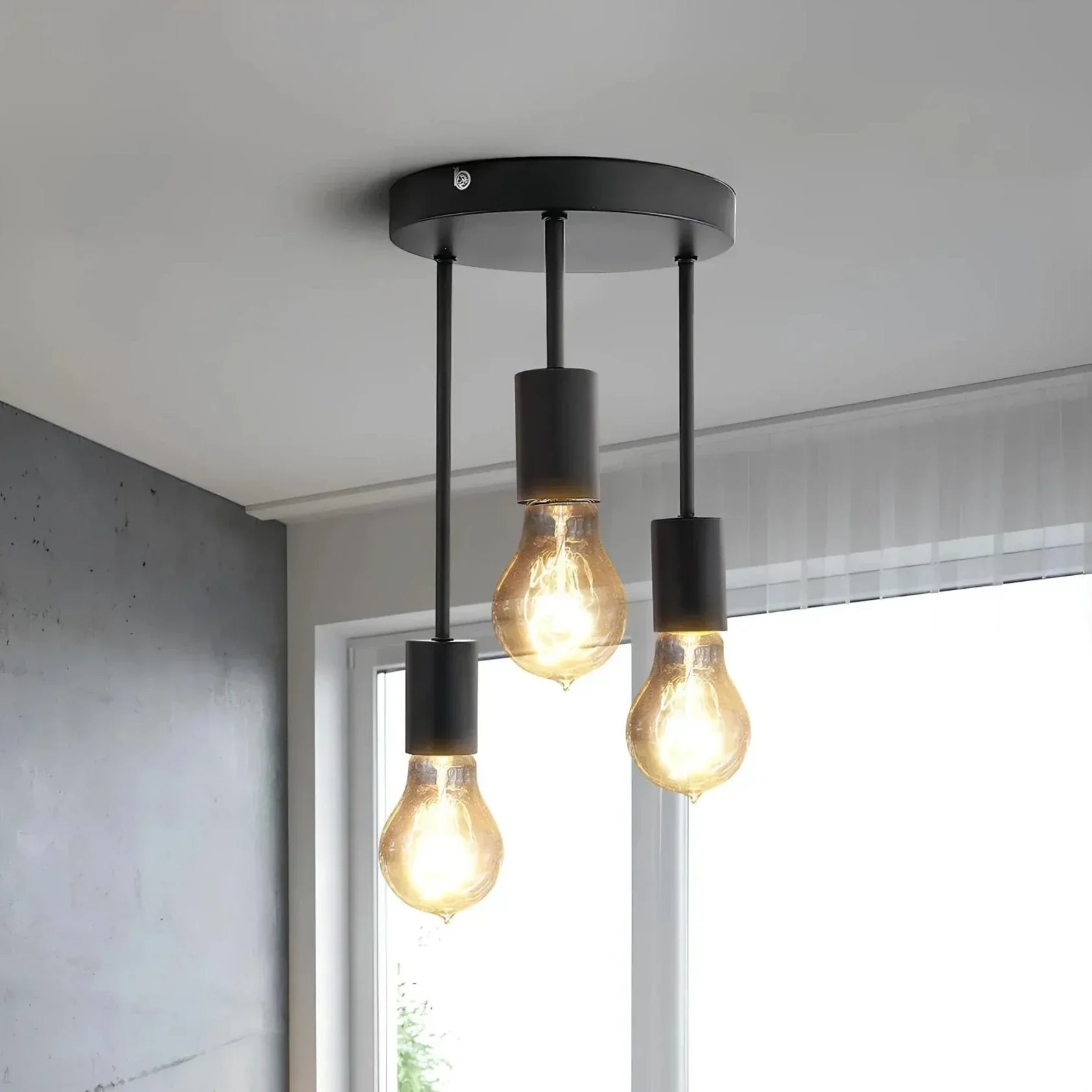 Ceiling Lamp - Vintage Metal Design for Living Room, Dining Room, or Bedroom Lighting