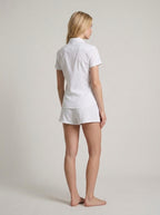 Linen Short Sleeve Women's Shirt for Casual Wear and Summer Outfits